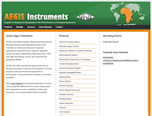 Tablet Screenshot of aegis-instruments.com